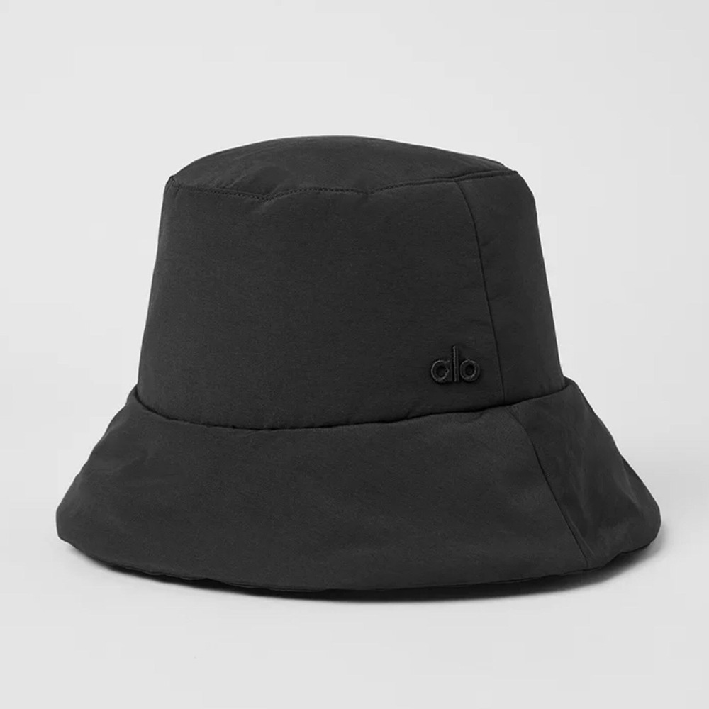 Alo Yoga Good Shade Puffer Bucket Hat Black M/L